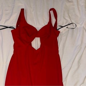 Aqua Formal Red dress